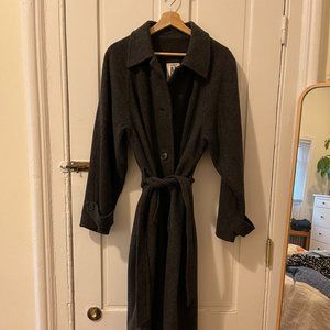 Vintage Jones New York Ankle Length Long Wool Coat